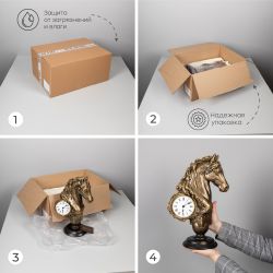 Часы настольные Фабилус Бронза