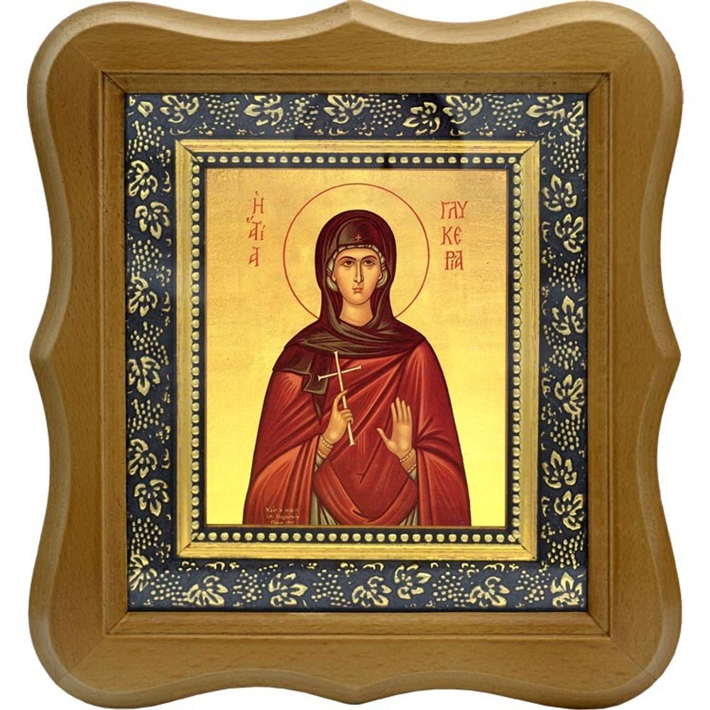 Гликерия Гераклейская, Ираклийская дева мученица. Икона на холсте.