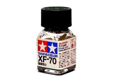 XF-70 Краска Tamiya Японский Темно-зеленый 2 Матовая (I J N), эмаль 10мл