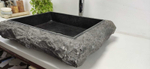 Раковина из мрамора Rectangle Erozy Black  SM-61050 60*50*15