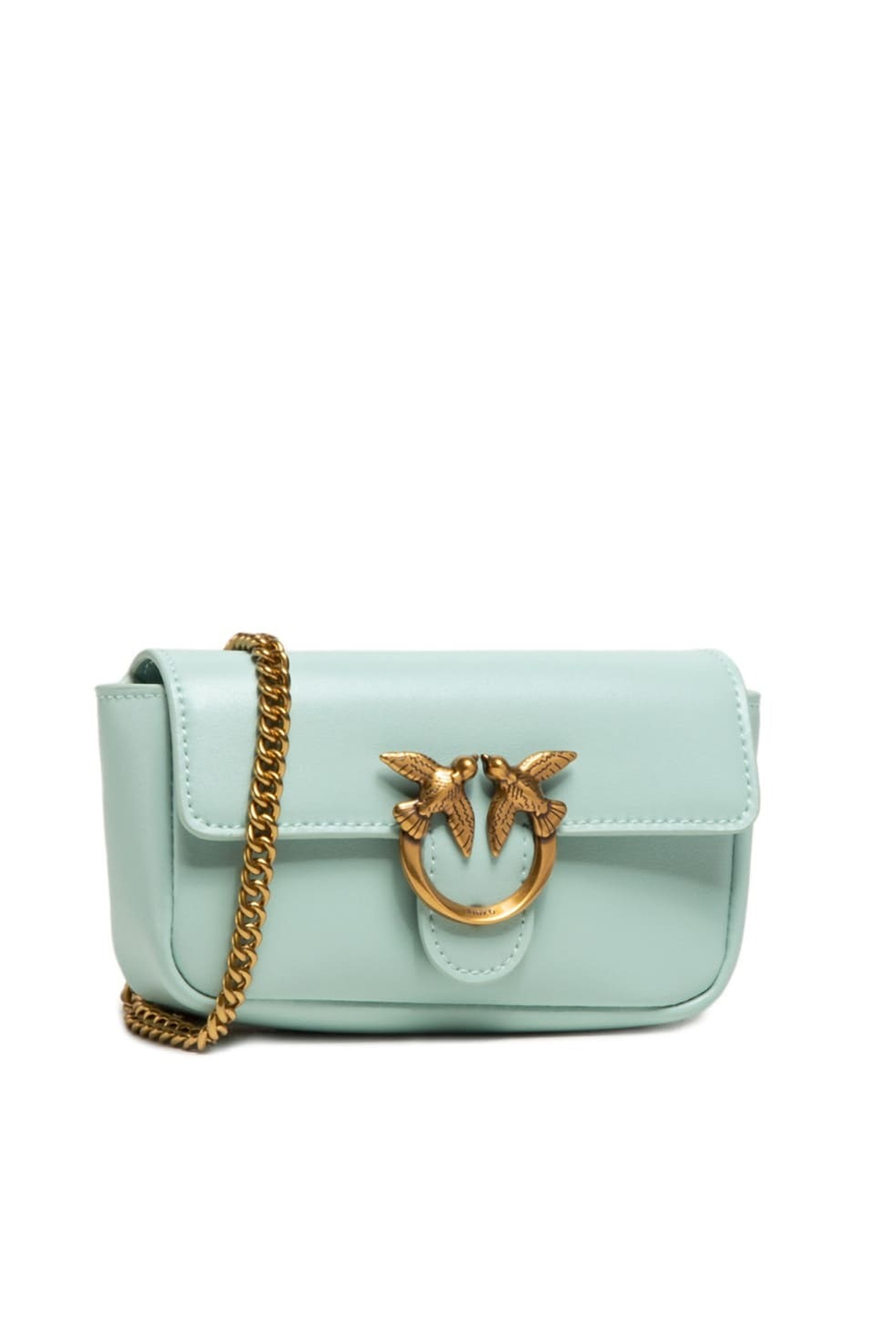 LOGO-PLAQUE MINI BAG - mint