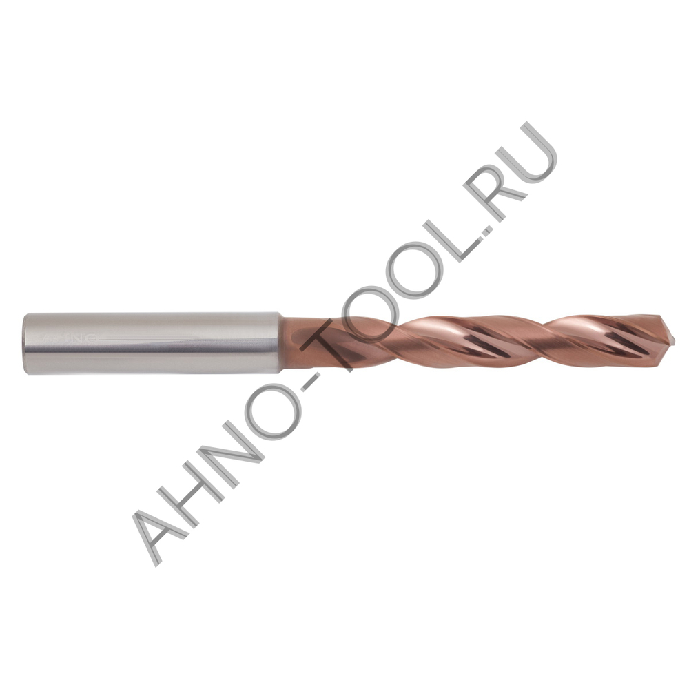 Сверло  7.6мм монолитное твердосплавное 5D без подвода СОЖ. SP-X800050760 VHM AHNO