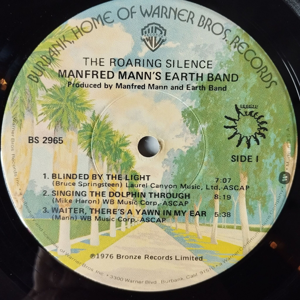 Винтажная виниловая пластинка LP Manfred Mann Earth Band The Roaring Silence (USA 1976)