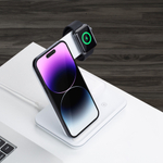 Зарядная станция 3 в 1 Charging Stand Neo: iPhone, Apple Watch, Airpods, 20 Вт, белая, Без заводской упаковки