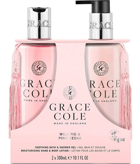 Дикий инжир и розовый кедр, подарочный набор для тела (гель для душа и лосьон для тела), Grace Cole
