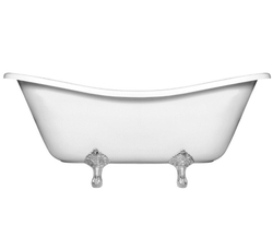 Ванна из литьевого мрамора Эстет Бостон 180х74 белая, ФР-00000624