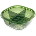 Контейнер пластиковый «Бриллиант» 4секции 16,5*16,5*8см