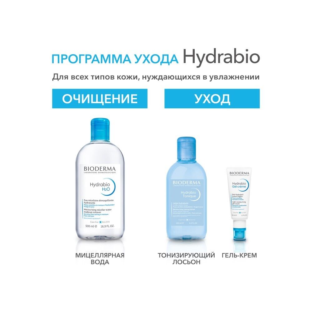 Bioderma Hydrabio Tonique Тонизирующий увлажняющий лосьон для лица, 250 мл