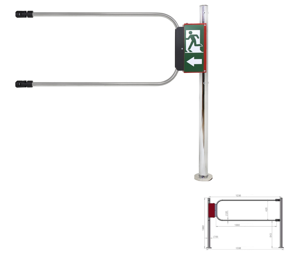 ST-GR010EC-CR Калитка Smartec
