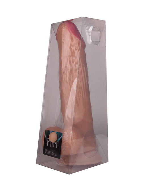 Фаллоимитатор LOVETOY – с мошонкой и присоской, 29 см