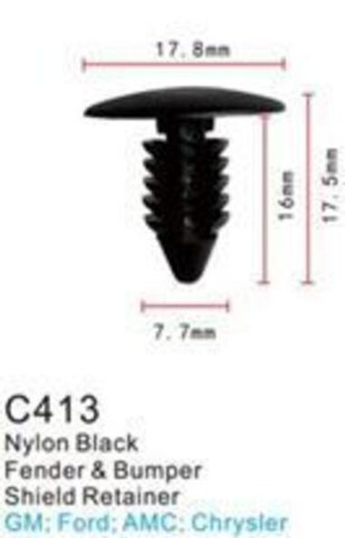 Клипса для крепления внутренней обшивки а/м Крайслер пластиковая (100шт/уп.) Forsage клипса C0413(Chrysler)