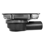 Душевой трап Loranto LIBRA 150x150 мм боковой сток, решетка из нержавеющей стали под плитку, гидрозатвор сухой (3065.0Y050K.015.1)