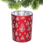 Подсвечник «Сказочная метель» 10*12,5 см, Красный