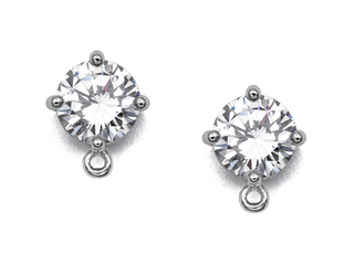 Швензы-гвоздики с кристаллом 12мм