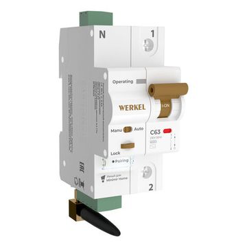 Умный автоматический выключатель Werkel 1P C63A 6kA W1001P6301