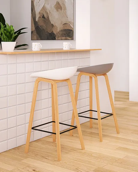 Барный стул Hey белый