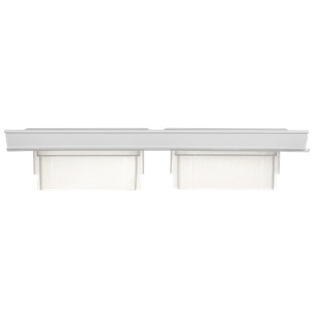 BRITE Рамка 2-местная IP44 РУ-2-БрАБ-44 арктический белый IEK