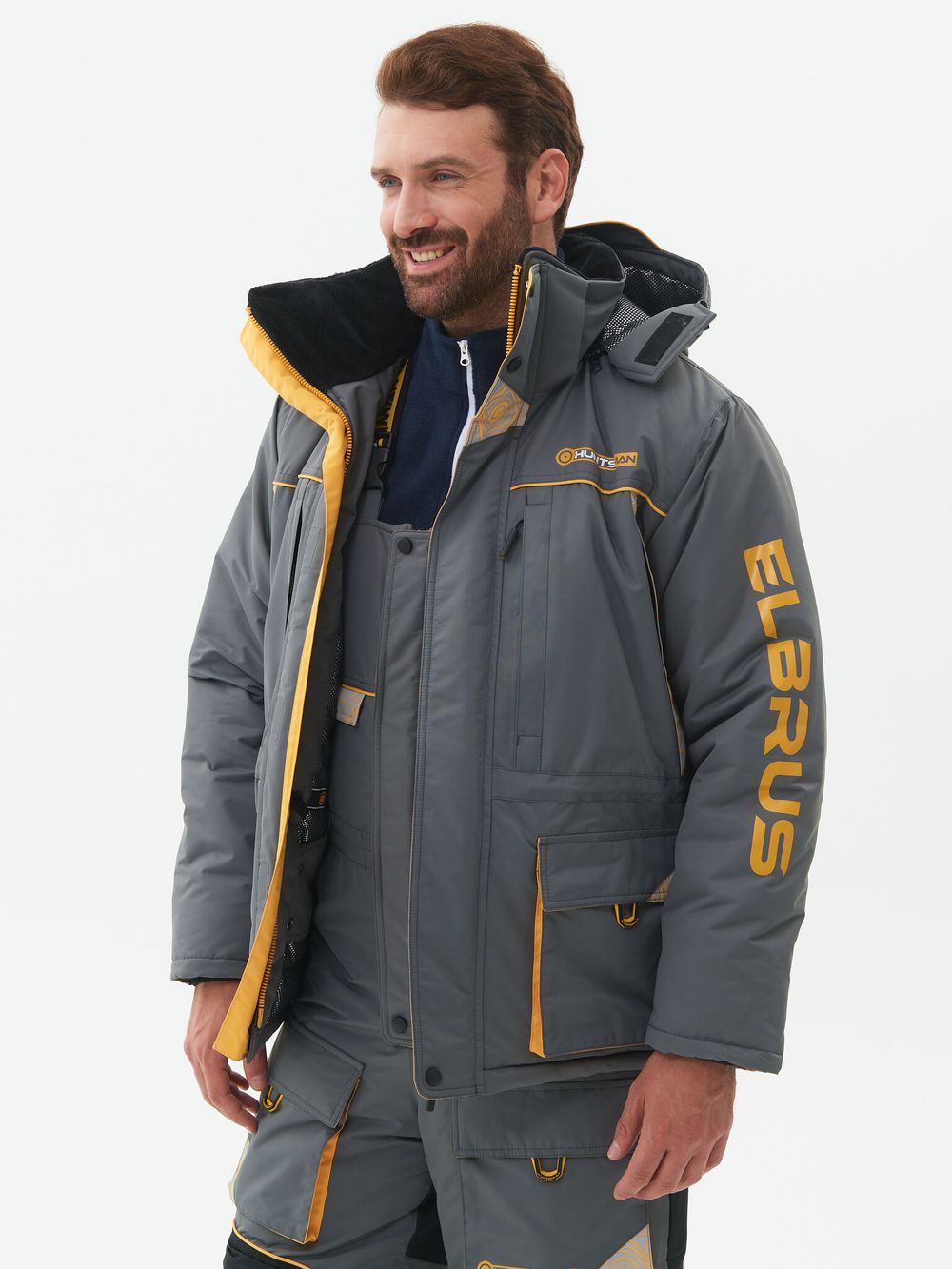 Костюм зимний Elbrus ткань Hit Membrane цвет Серый/Банан