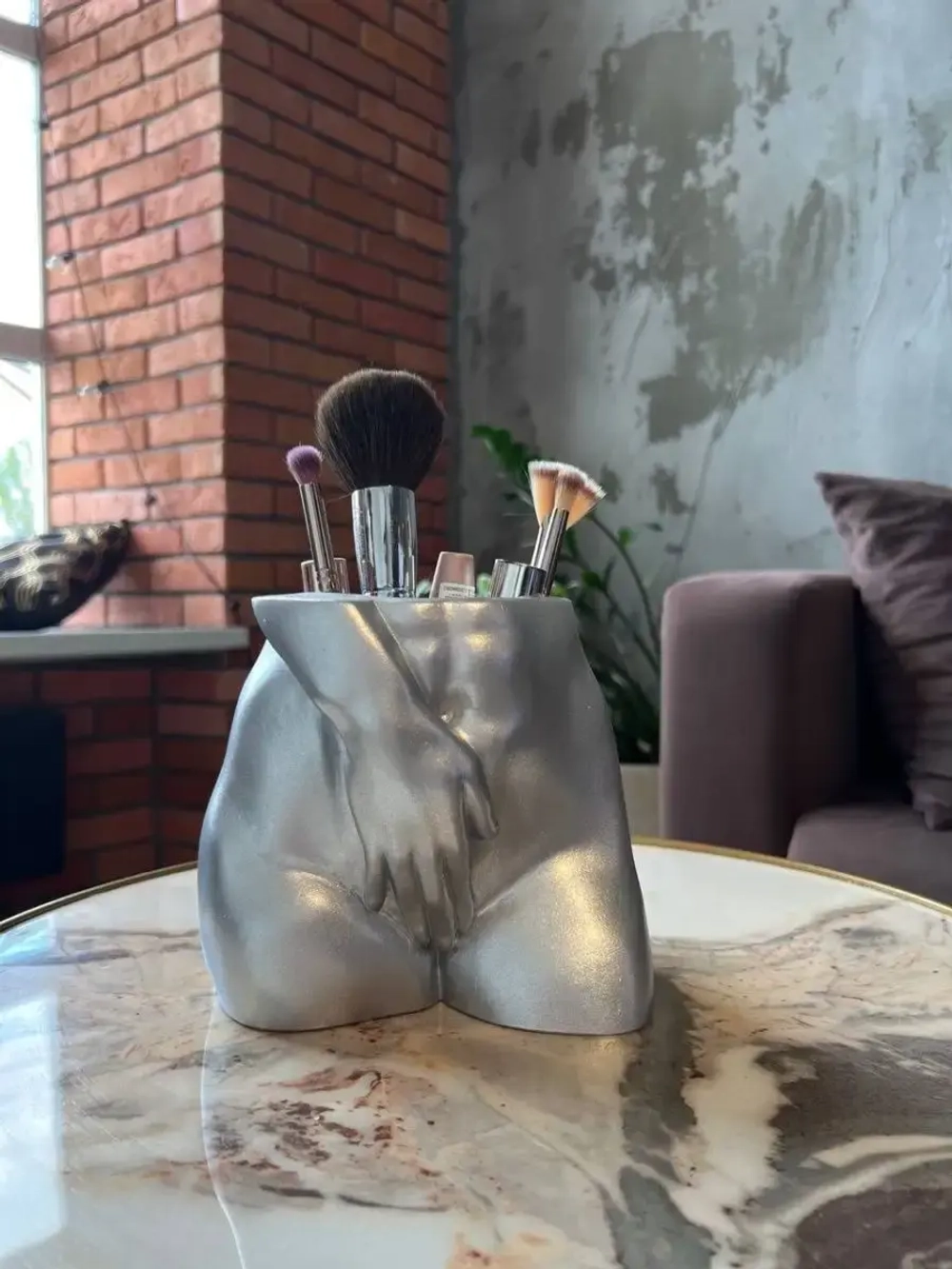 Кашпо Женское тело Горшок  Ваза скульптура декор для дома