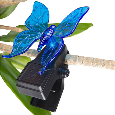 Светильник на солнечной батарее "Бабочка" на прищепке