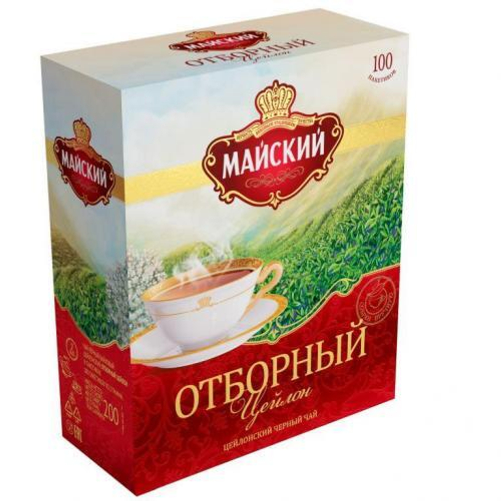 Чай черный Майский Отборный 100 пакетиков