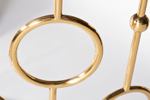 GY-CST8040GOLD Консоль стекло черн/золото 78*40*77см