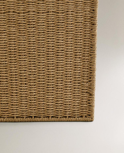 ZARA HOME КОРЗИНА ДЛЯ БЕЛЬЯ С КРЫШКОЙ И РУЧКАМИ, СВЕТЛО-БЕЖЕВЫЙ