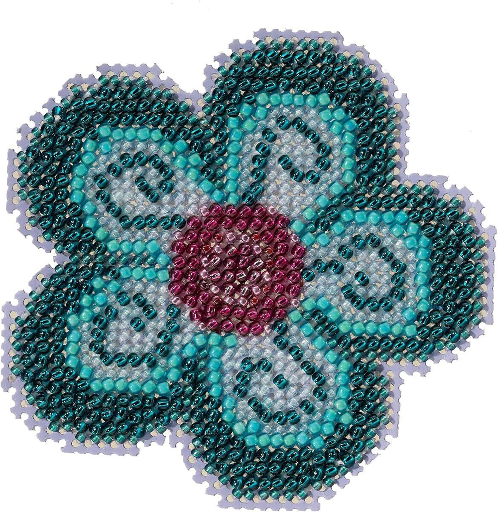 "Бирюзовый цветок"- МH21-2213 вышивка