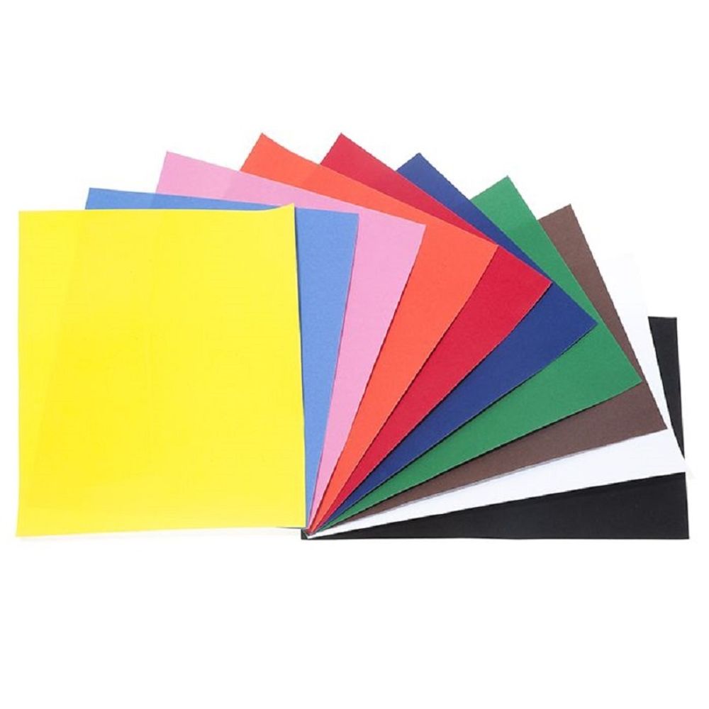 Бархатная бумага А5, 10л. 10цв., 17,5х25см, Каляка-Маляка, в папке