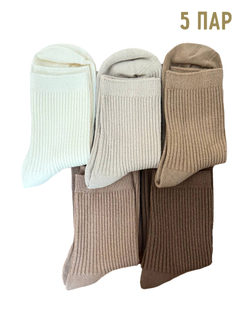 Носки р.35-40 "Лапша" Комплект - 5 пар