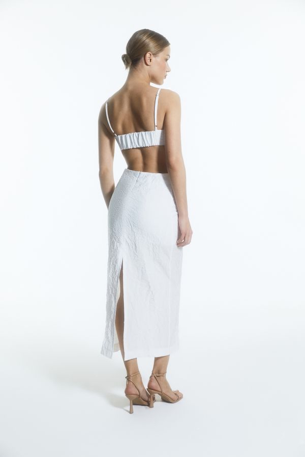 Костюм топ и юбка айвори