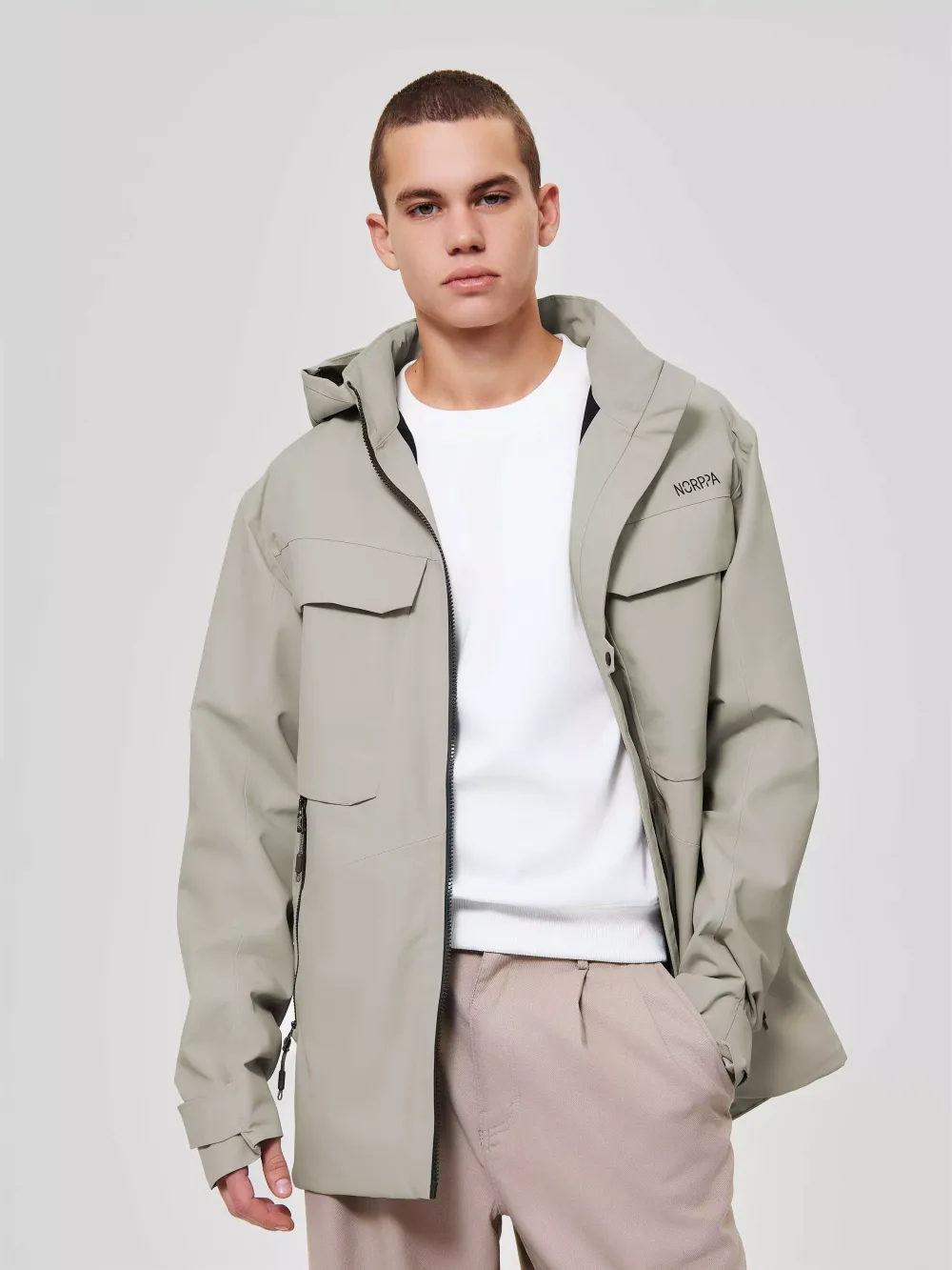 Куртка мужская ЧЕМАЛ (CHEMAL) NORPPA известь