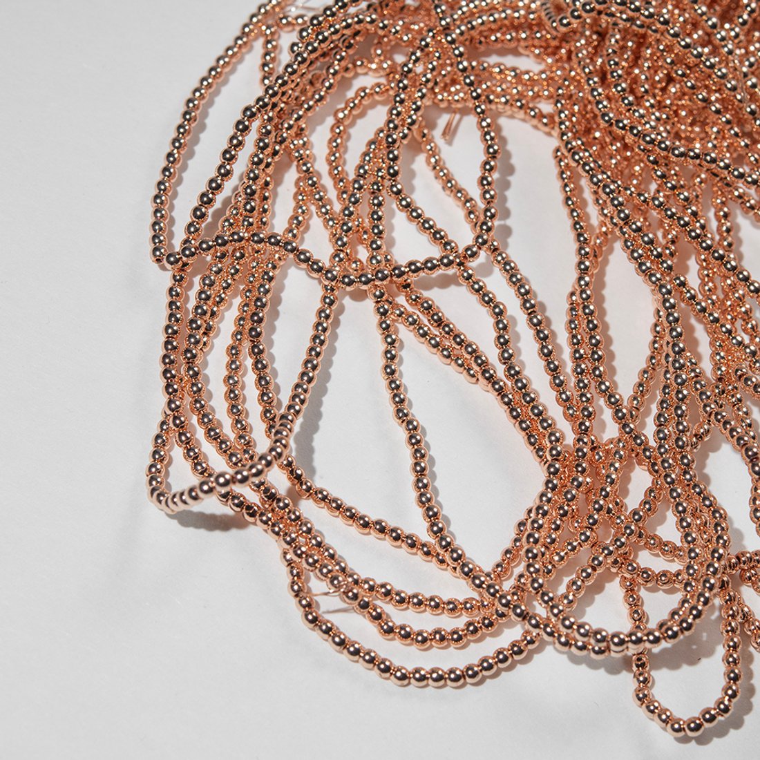 Гематин (гематит), оттенок "Розовое золото", шар (разделитель) 2,6мм