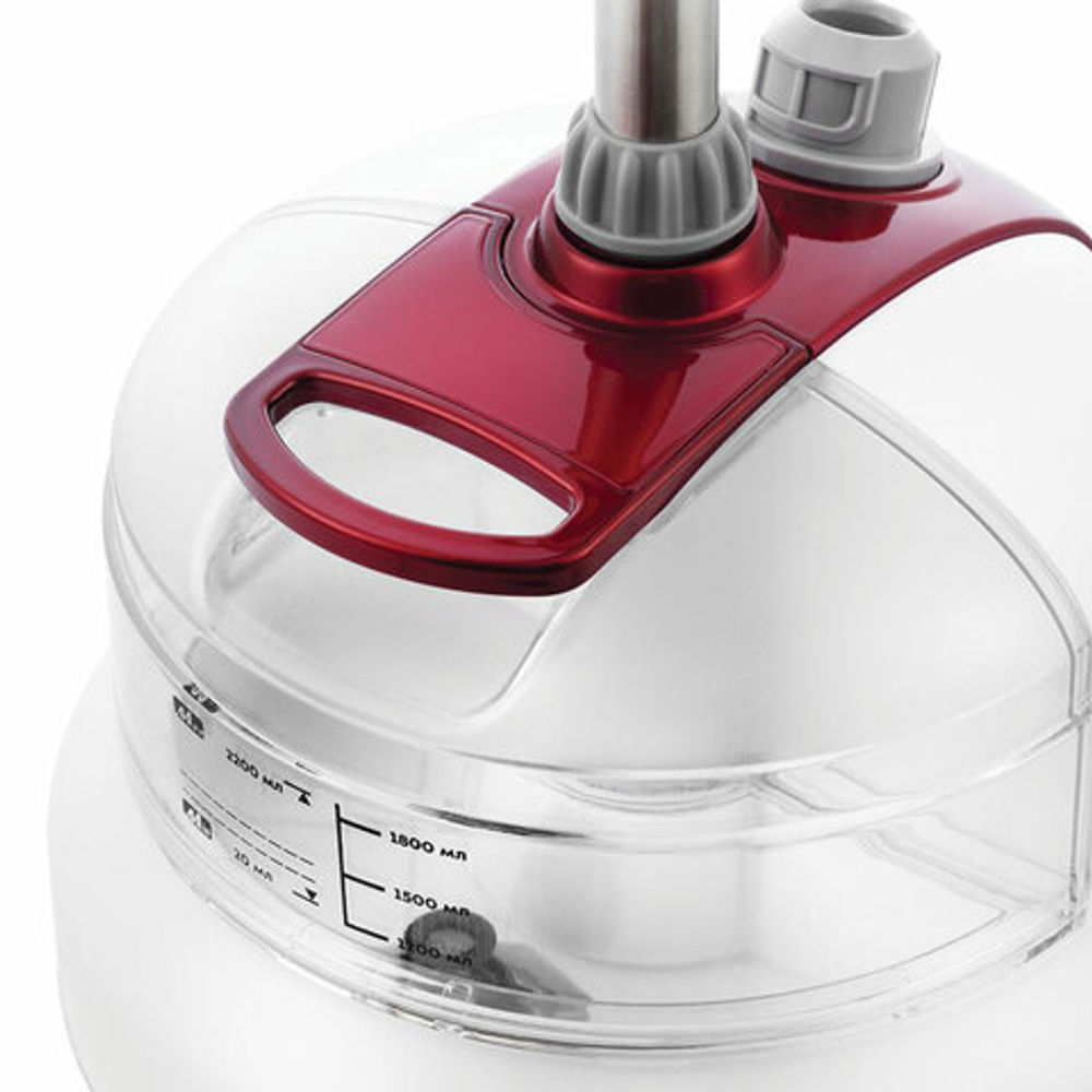 Отпариватель KITFORT KT-942, 1580 Вт, пар 30 г/мин, резервуар 2,2 л, 2 режима, белый/красный, КТ-942