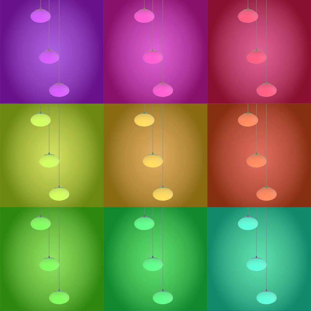 Citilux ATMAN CL226A031 LED RGB Умная каскадная люстра Матовый Хром