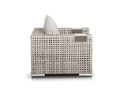 "Тито" лаунж-зона из искусственного ротанга, цвет серый