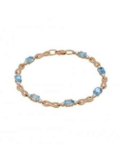 Браслет из золота с топазами