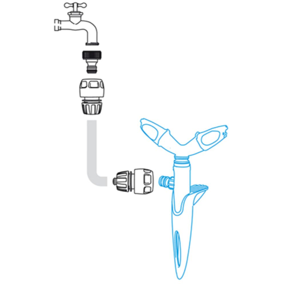Дождеватель для полива GF GF80005633 круговой для газона ROTAX