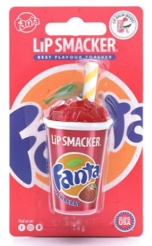 Lip Smacker Бальзам для губ с ароматом Fanta Strawberry, 7.4 г