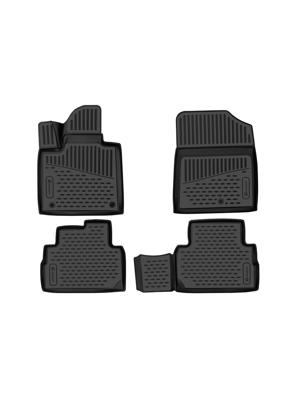 Коврики в салон для HYUNDAI Santa Fe, 2021-, 5 мест, внедорожник, 4шт. ELEMENT3DA0N169210