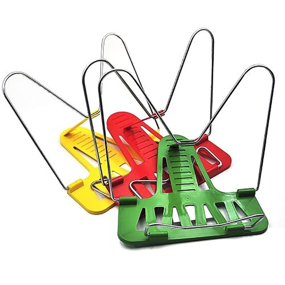 Подставка для книг Проф-Пресс, 145х155 мм, "Эконом", пластик, металл, пластиковый регулятор высоты, цвет ассорти