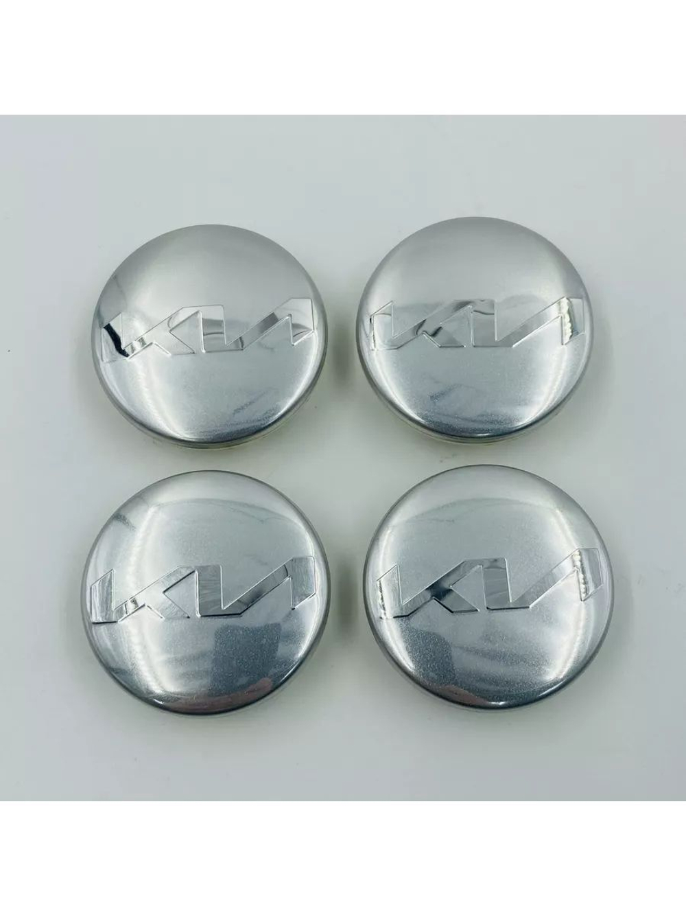 Колпачки заглушки на литые диски с эмблемой Kia 58 мм 4 шт