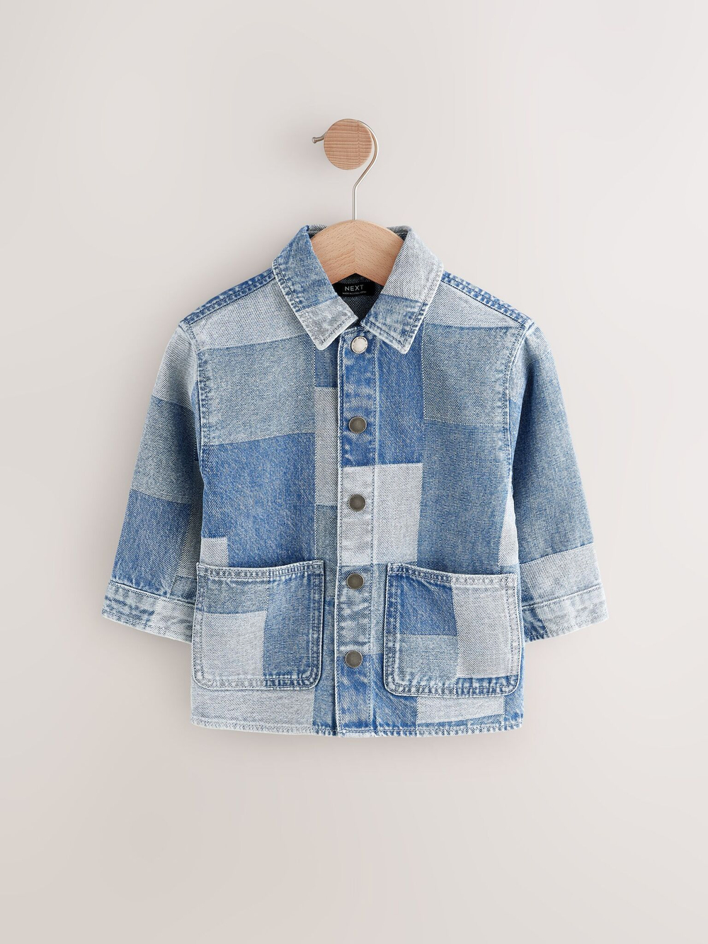 Рубашка джинсовая для мальчика Next E32-590, Синий