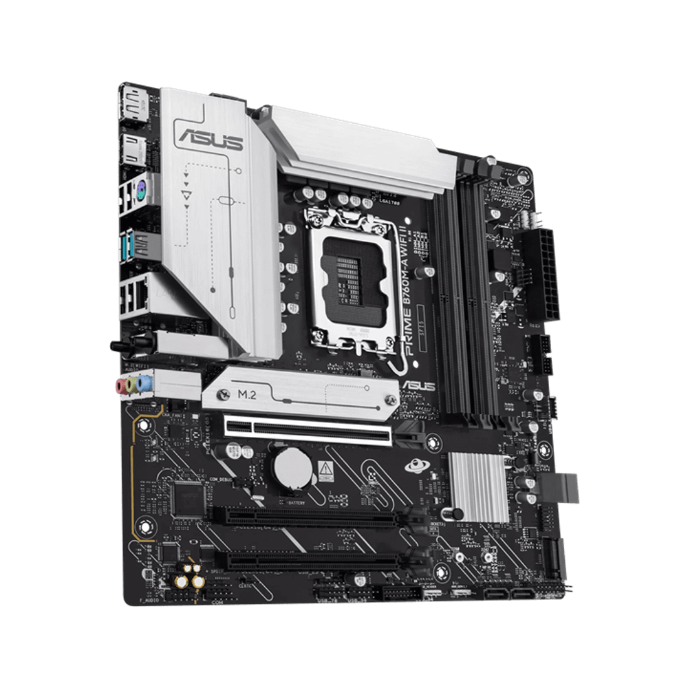 Материнская плата ASUS PRIME B760M-A WIFI II, LGA1700 4xDDR5 4xSATA3 2xM.2 RAID 1xHDMI 1xDP mATX