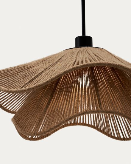 Плафон Pontos из джута с натуральной отделкой, 50 см