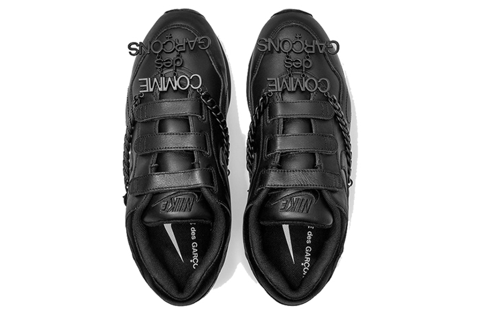 Кроссовки Comme Des Garcons X Nike Outburst Velcro Black Cdg (Женская размерная сетка)