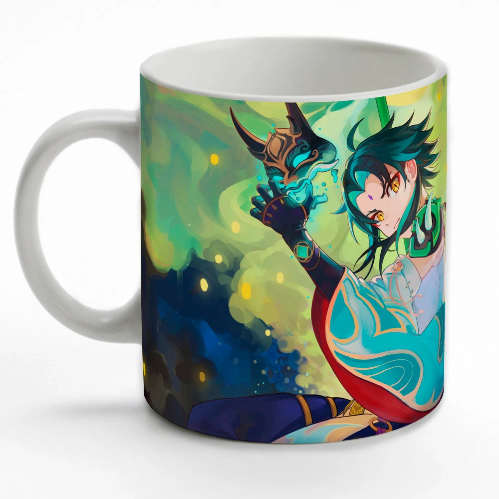 Кружка керамическая аниме 330мл Геншин Импакт Сяо