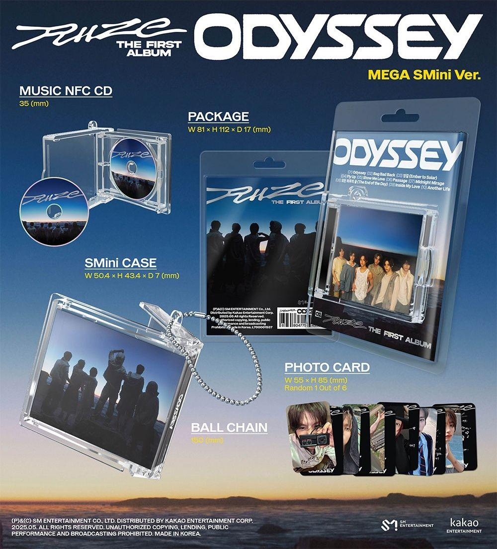 Альбом RIIZE - ODYSSEY 1st Album SMini 6 Version SET