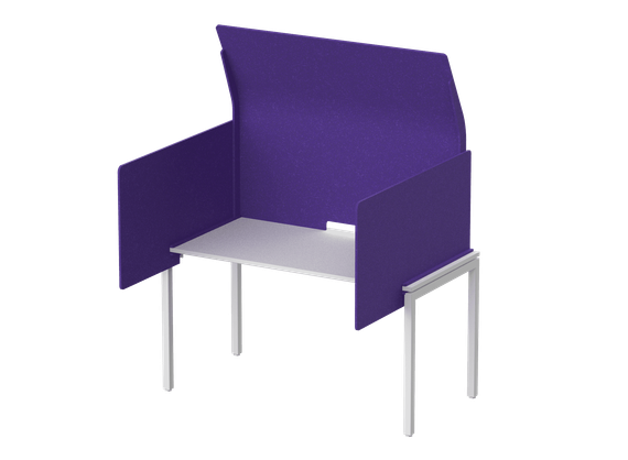 Кабина с высоким экраном-парусом и выступающими боковыми стенками 115х122х113