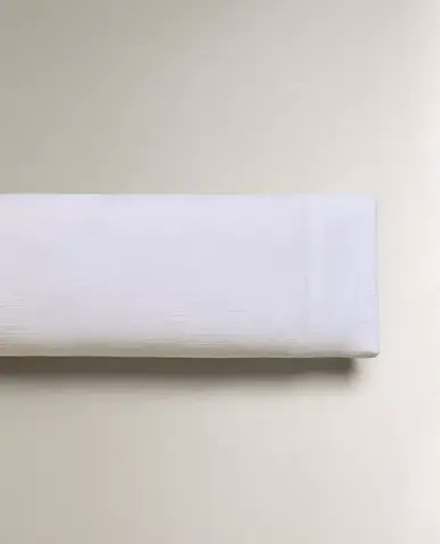 ZARA HOME НАВОЛОЧКА ИЗ ХЛОПКОВОГО МУСЛИНА, БЕЛЫЙ